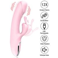 Waterproof Rabbit Vibrantor Didos for G Sport Stimulation Rechargeable Dual Cllitoris Stimulator Vibrantor Adutls Six Toy for Women Couples