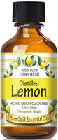 Pure Gold Distilled Lemon Essential Oil, 100% Natural & Undiluted, 60ml