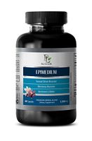 Testosterone Booster Healthy Body - EPIMEDIUM 1560MG - Horny Goat Weed and Ginseng - 1 Bottle (60 Capsules)