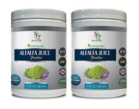 antioxidant Supplement for Fertility - Alfalfa Organic - Juice Powder - Alfalfa Leaf Powder Organic - 2 Cans 16 OZ (100 Servings)