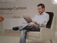 Spa Back Massage Relaxation Therapy Cushion with Heat, Black, Home and Auto