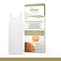 Embrace Active Scar Defense for New Tummy Tuck Scars FDA-Cleared Extra-Large Silicone Scar Sheets, 30 Day Supply, Tummy Tuck Kit (6.3 Inch)