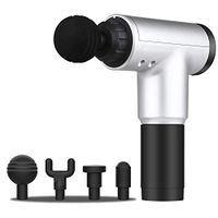 Massage Gun Muscle Massager, Hasde Percussion Massager for Deep Tissue and Fascia, Electric Handheld Massager for Muscle Relief with 2500mAh Battery, 4 Interchangeable Head Attachments