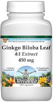 Extra Strength Ginkgo Biloba Leaf 4:1 Extract - 450 mg (100 Capsules, ZIN: 514331) - 3 Pack