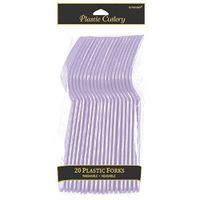 Lavender Plastic Forks | Pack of 20 | Party Supply