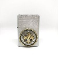 Fleur de Lis Thunderbird Vector Pocket Lighter Stainless Steel Single Torch Cigar Lighter – Cigar Cutters by Jim