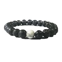 Banana Bucket White Howlite Lava Diffuser Bracelet