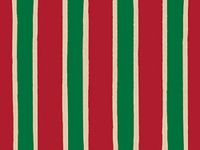 Holiday Kraft - Christmas Stripe 24"x417' Gift Wrap Half Ream Roll (Kraft) (1 roll) - Wraps -X3154H24