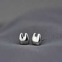 For Friends Sweet Fashion Rhinestone 1 Pair Teeth Earrings Jewelry Ear Studs Accessory Women Design Womens Cheap Designer Novelty Prom Bangle Cute Charm Styling