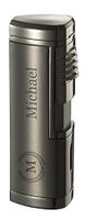 Visol Pyrgos Gunmetal Quad Flame Torch Lighter with Free Engraving
