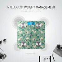 LYAOE Bluetooth Body Fat Scale Funny White Rabbits Smart Wireless Scale with LCD Display Measuring Body Weight Bmi and Health Digital Scale