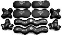 Advanced (Original Matte Black)(Set of 10) Synergy Stone Hot Stone Massage Tools - Pro Kit for Full Body Massage - Relaxing and Therapeutic Deep Heat - Free YouTube Training Videos
