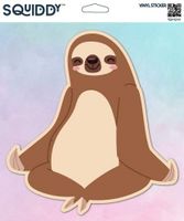 Squiddy Sloth Meditating - Vinyl Sticker for Car, Laptop, Notebook (5" Tall)