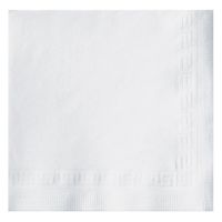 Hoffmaster 010102 Premium Beverage Napkin, Greek Key Embossed, 3-Ply, 1/4 Fold, 10" Length x 10" Width, White (Case of 800)