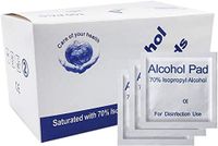 Alcohol Wipes, Box of 100 Alcohol Prep Pad Sterile,Hand Moist Wipes, Fresh Scent Clean Hand Health Care for Computer, Mobile Phone, Digital Camera, Notebook, Universal 1Pack
