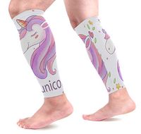 LEVEIS Elegant Unicorn Calf Compression Sleeves 1 Pair, Leg Performance Support for Shin Splint Calf Pain Relief Men & Women Guards Sleeves for Running Cycling