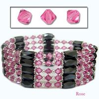 Accents Kingdom Magnetic Hematite Necklace Bracelet Made with Swarovski Crystals R