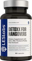 LES Labs DeToxx for Hangovers, Natural Supplement for Liver Support & Electrolyte Replenishment, 60 Capsules