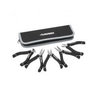 Husky 1052 Mini Pliers Variety Set for Electrical and Maintenance Applications (Set of 5, Zippered Pouch Included)