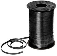 PMU Curling Ribbon 3/16" Inch X 500 Yards Black (1/Pkg) Pkg/3