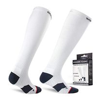 Wonder Young Graduated Compression Socks Men Women 20-30mmHg,Knee High Circulation Support Socks for Running,Athletic,Medical,Nursing,Travel