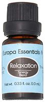 Europa Essentials All Natural Relaxation Tranquility Synergy Essential Oil Blend - 100% Pure Therapeutic Grade, Aromatherapy Blend with Lavender, Roman Chamomile, Tangerine and Labdanum, 10ml