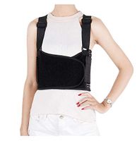 Solmyr Rib and Chest Support Brace, Broken Rib Brace, Breathable Rib Belt for Sore or Bruised Ribs Support, Sternum Injuries, Dislocated Ribs Protection, Pulled Muscle Pain (L)