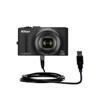 Gomadic Hot Sync and Charge Straight USB Cable Compatible with Nikon Coolpix S8100 - Charge and Data Sync with The Same Cable. Built TipExchange Technology