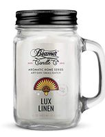 Beamer Candle Co. Aromatic Home Series 12oz Candle - Lux Linen Scent Smoke Sticker