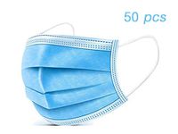 Kekebag 50 pcs Disposable Face Masks 3-Layer Medical Safety Surgical Dustproof Facial Protective Cover Masks