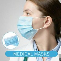 fublousRR5 Mouth Face Cover, 1/10/50Pcs Disposable Anti-Dust Earloop Protective Mouth Face Cover 10pcs
