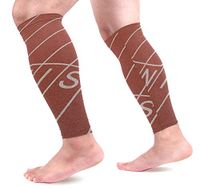 Anmarco Finish Line Track Field Sport Sports Calf Compression Sleeves Leg Compression Socks Calf Guard for Running, Cycling, Maternity, Travel, Nurses
