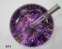 Purple, Gold, Black, White Sponged with Gold Glitter Ultrascope