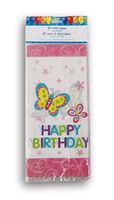 Greenbrier Happy Birthday Butterfly Cellophane Treat Bags with Twist Ties - 25 Count