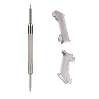 for Fitbit Watch Bands Accessories,AutumnFall Adapter Kits Watchband Strap Connector + Instrument for Fitbit Ionic Band (Silver)