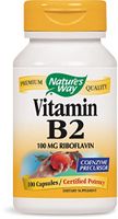 Nature's Way Vitamin B2, 100 mg per serving, 100 Capsules