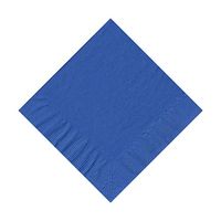 200 Royal Blue (4 Pks of 50) 2 Ply 10 X 10" Plain Solid Color Beverage Cocktail Napkins