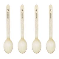 Dress My Cupcake Natural Wood Candy 500-Pack Buffet Spoons DIY Kit, I Heart Dessert, Grey
