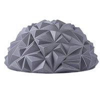 Berryhot Anti-Slip Foot Hnad Body Massage Ball Half Ball Massage Mat Exercise Balance Point Trigger Point Stress Relief for Gym Yoga Pilates (Gray)