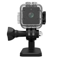 Spy Mini Camera SQ12 Sports HD DV Camcorder 1080P Night Vision 155°wide Angle Small Hidden Surveillance Camera 30 meters waterproof for Home Office Outside by RC-group