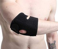 Elbow Brace Support Adjustable One Size Fits Most 1 Pack（Single）Compression Recovery Elbow Sleeve for Tendonitis, Arthritis,Tennis Elbow & Golf Elbow Treatment,Workout,Weight Lifting
