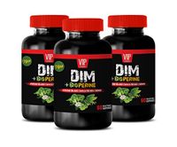 Estrogen Blocker for Men dim - DIM Plus BIOPERINE Complex for Men and Women - bioperine Black Pepper Extract Capsules - 3 Bottles 180 Capsules