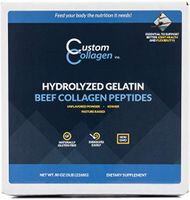Collagen Peptides Powder 5lb (80oz) Box - Clean Collagen® - Unflavored, Grass Fed, Paleo, Non GMO, Kosher - Highly Soluble Protein
