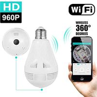 GearFend HD 1080P Home WiFi Camera Bulb, 360 Degree Panoramic Wireless Security IP Camera for The Home Baby, Pet Monitor. Remote Viewing Camera Night Vision Motion Detection Wireless Camera 2.4GHz