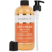 Hot Cream Massage Gel Large- 16.9 oz:: Anti- Cellulite, Skin Tightening, Toning & Muscle and Joint Pain Relief Jelly 100% Natural, 87% Organic, Cruelty Free