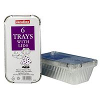 Caroline Foil Tray+Lid 23Oz 5 Cp5 1002