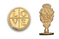 Brass Wax Seal Stamp -Love Cross-780H