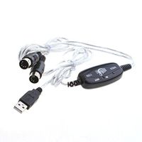 NiceTQ PC USB to MIDI keyboard Interface Converter Cable Cord For Yamaha Tyros5-61 Tyros5-76 Piano Keyboard