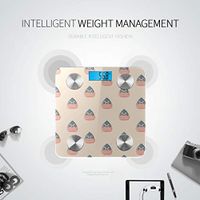 LYAOE Bluetooth Body Fat Scale Gorilla Pattern Smart Wireless Scale with LCD Display Measuring Body Weight Bmi and Health Digital Scale