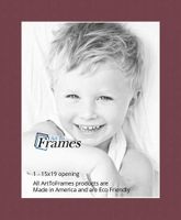 15x19 Merlot / Maple Leaf Custom Mat for Picture Frame with 11x15 opening size (Mat Only, Frame NOT Included)